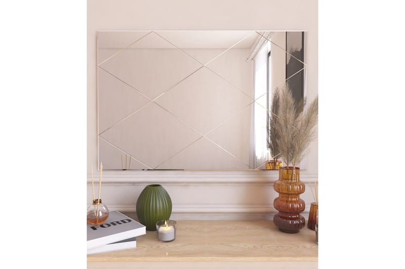Lossa Spegel 50 cm Rektangulär - Vit - Inredning - Spegel - Väggspegel