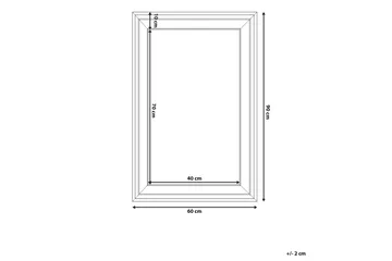 Lunel Spegel 61 cm - Vit - Inredning - Spegel - Väggspegel