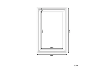 Lunel Spegel 61 cm - Vit - Inredning - Spegel - Väggspegel