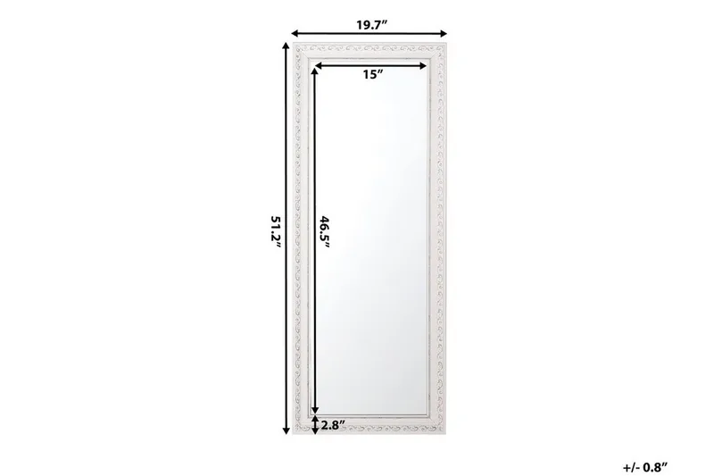Mauleon Spegel 50 cm - Vit - Inredning - Spegel - Väggspegel
