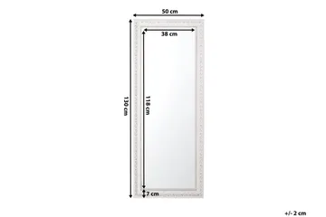 Mauleon Spegel 50 cm - Vit - Inredning - Spegel - Väggspegel