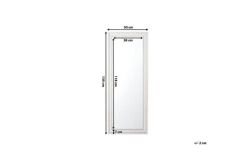 Mauleon Spegel 50 cm - Vit - Inredning - Spegel - Väggspegel