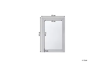 Mervent Spegel 61 cm - Silver - Inredning - Spegel - Väggspegel