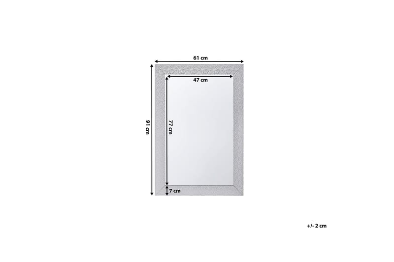 Mervent Spegel 61 cm - Silver - Inredning - Spegel - Väggspegel