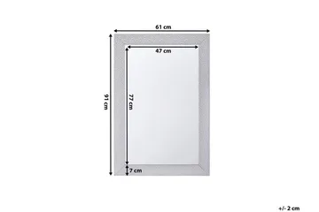Mervent Spegel 61 cm - Silver - Inredning - Spegel - Väggspegel