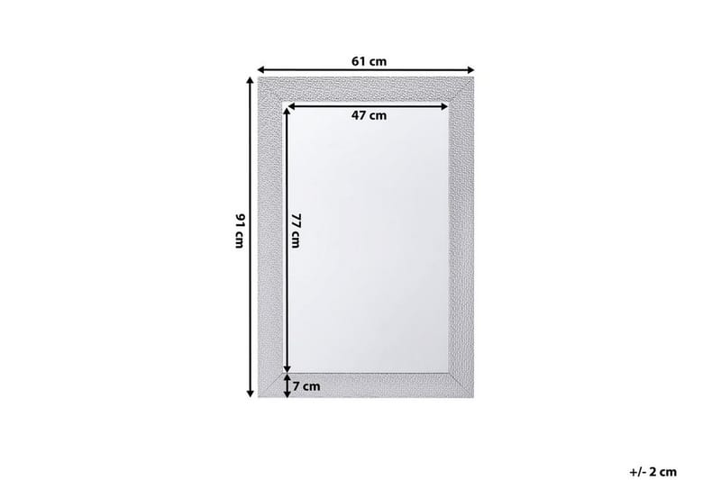 Mervent Spegel 61 cm - Silver - Inredning - Spegel - Väggspegel