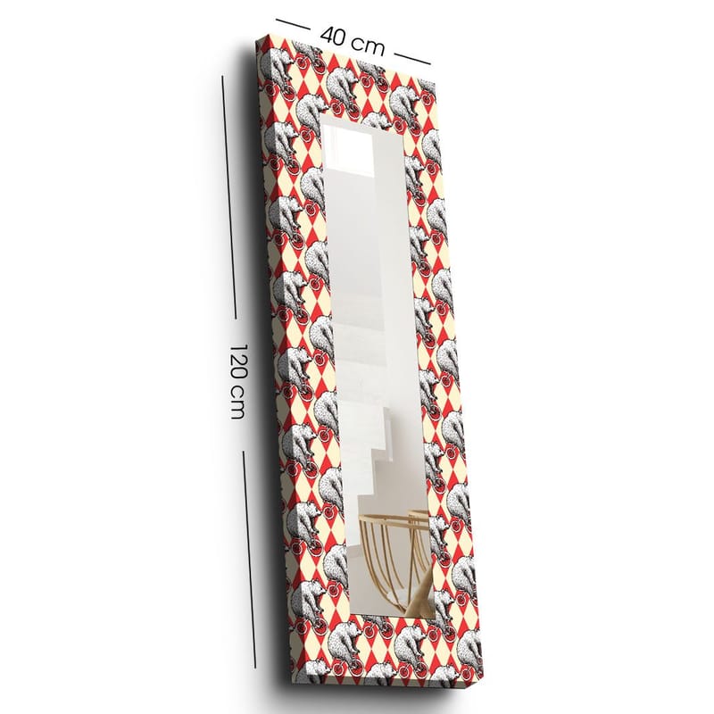 Mokhcha Dekorspegel 40x120 cm Christmas - Canvas/Flerfärgad - Inredning - Spegel - Väggspegel