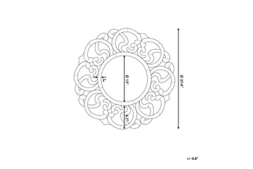 Mornai| Spegel 70 cm - Silver - Inredning - Spegel - Väggspegel