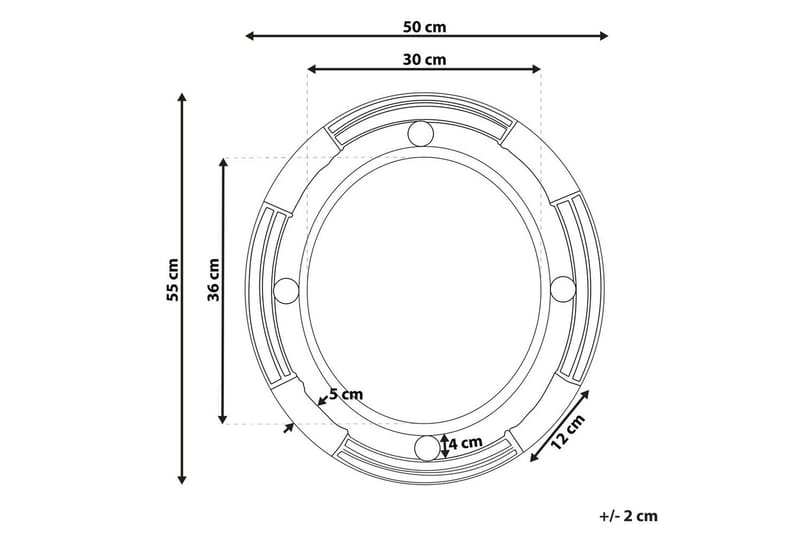 Väggspegel Moulins - Inredning - Spegel - Hallspegel