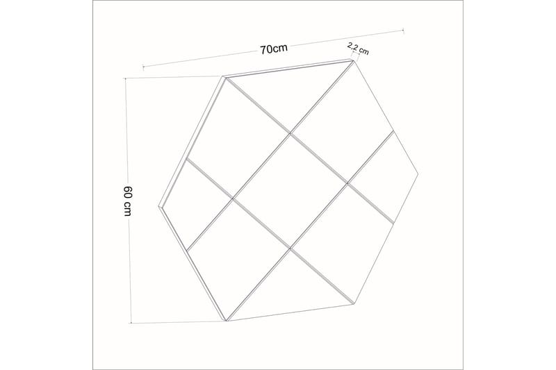 Nady Spegel 70 cm Rektangulär - Vit - Inredning - Spegel - Väggspegel