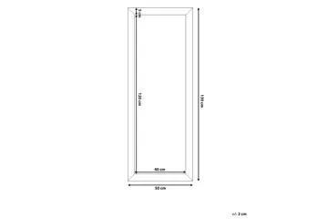 Norelia Spegel 50x130 cm - Guld - Inredning - Spegel - Väggspegel