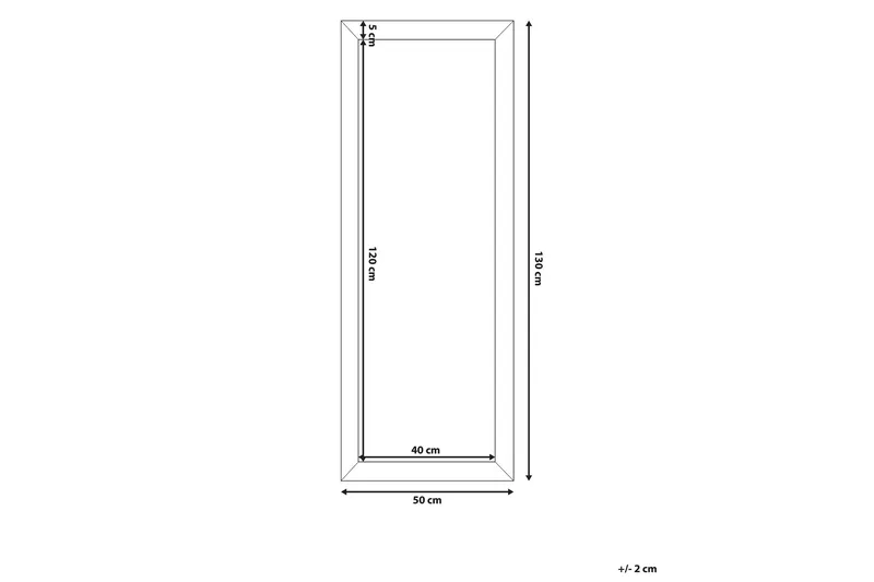 Norelia Spegel 50x130 cm - Guld - Inredning - Spegel - Väggspegel