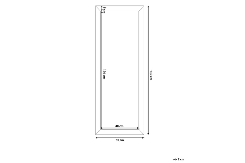 Norelia Spegel 50x130 cm - Guld - Inredning - Spegel - Väggspegel