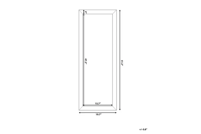 Norelia Spegel 50x130 cm - Guld - Inredning - Spegel - Väggspegel