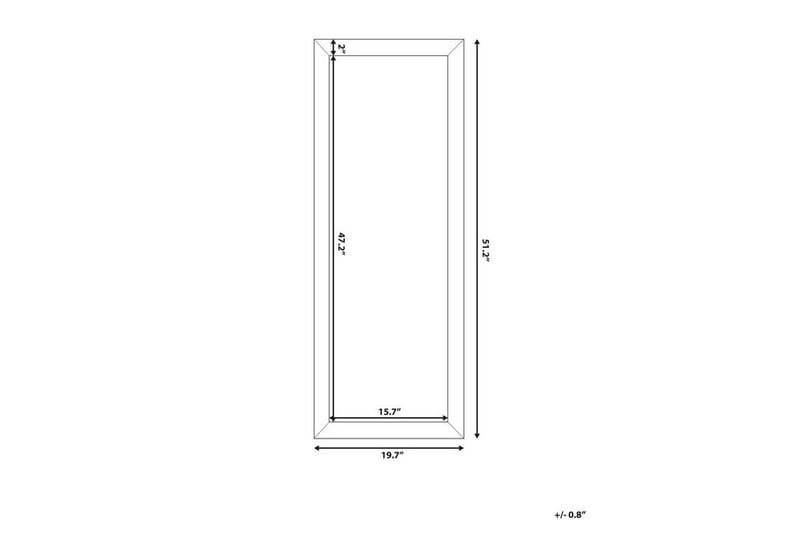 Norelia Spegel 50x130 cm - Guld - Inredning - Spegel - Väggspegel