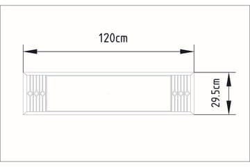 Ocotla Väggspegel 90x22 cm - Vit - Inredning - Spegel - Väggspegel