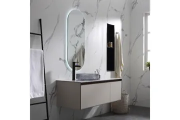 Olivia Oval LED-spegel med antifog-funktion 45x110cm Silver - Lyfco - Inredning - Spegel - Väggspegel