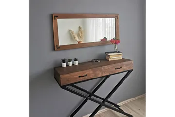 Oluwatise Dekorationsspegel 110 cm - Valnöt - Inredning - Spegel - Väggspegel