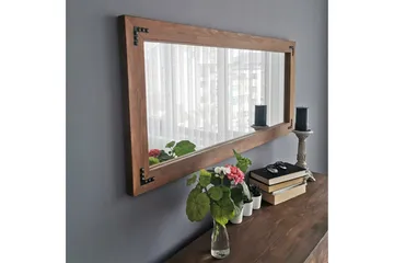 Oluwatise Dekorationsspegel 110 cm - Valnöt - Inredning - Spegel - Väggspegel