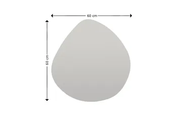 Omilo Spegel 60 cm Asymmetrisk - Svart - Inredning - Spegel - Väggspegel