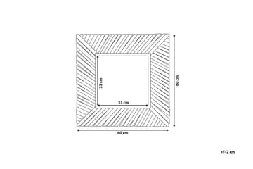 Pashel Spegel 60x60 cm - Trä/Natur - Inredning - Spegel - Väggspegel