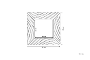 Pashel Spegel 60x60 cm - Trä/Natur - Inredning - Spegel - Väggspegel