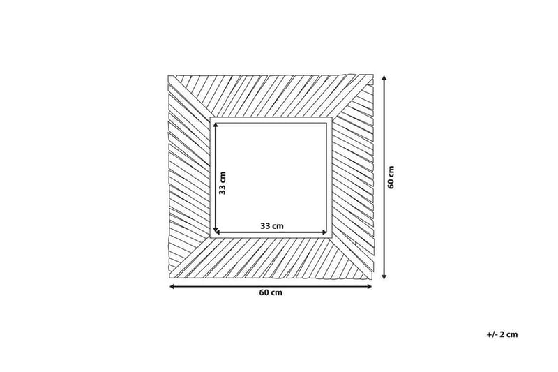 Pashel Spegel 60x60 cm - Trä/Natur - Inredning - Spegel - Väggspegel