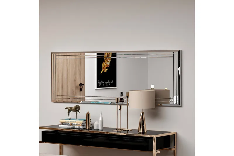 Pauli Spegel 40 cm Rektangulär - Vit - Inredning - Spegel - Väggspegel