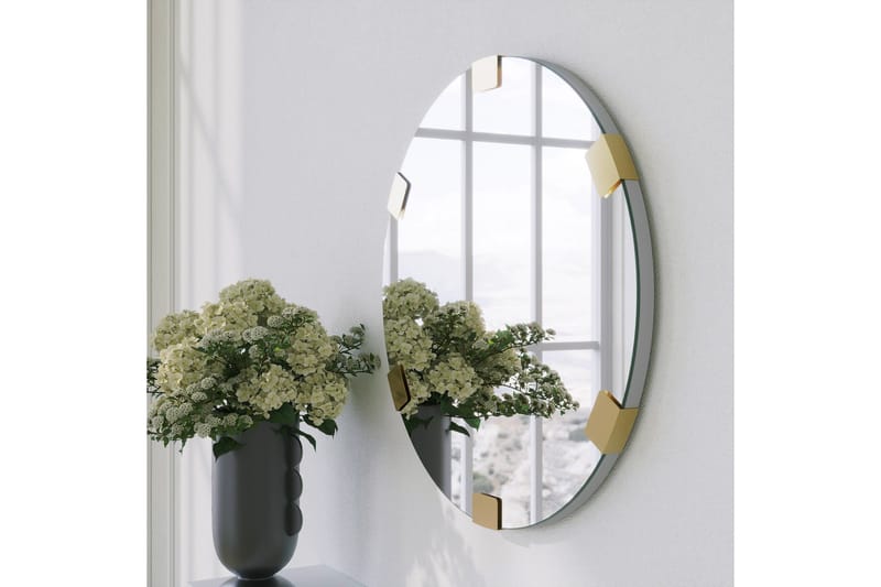 Porp Spegel 60 cm Rund - Guld - Inredning - Spegel - Väggspegel