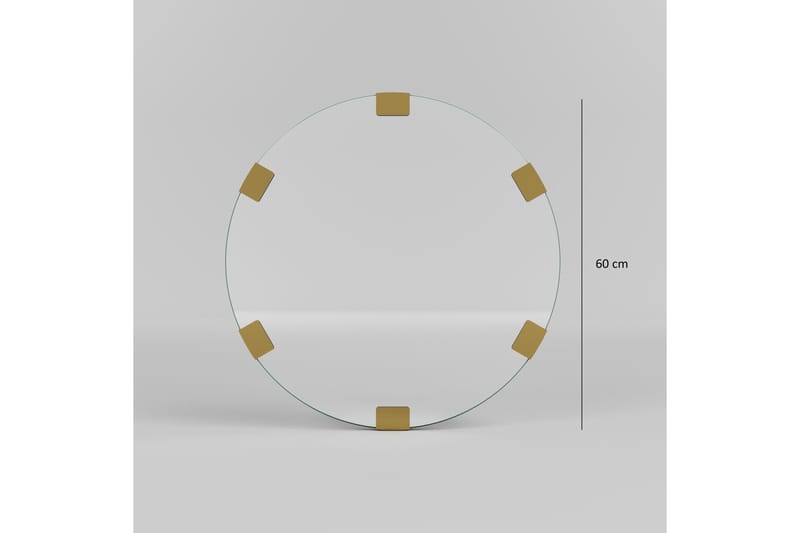 Porp Spegel 60 cm Rund - Guld - Inredning - Spegel - Väggspegel