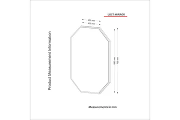 Riddlesworth Spegel 70 cm - Valnöt - Inredning - Spegel - Väggspegel