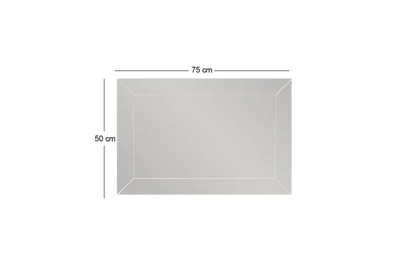 Rosan Spegel 50 cm Rektangulär - Vit - Inredning - Spegel - Väggspegel