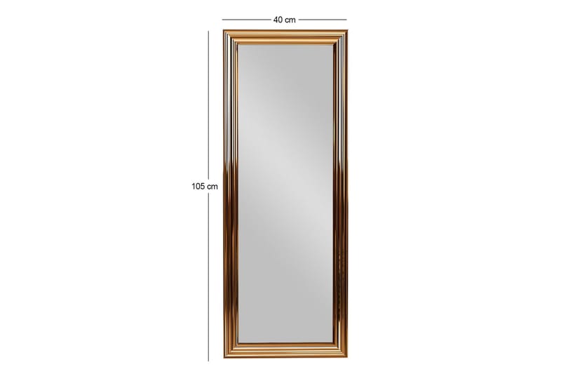 Rube Spegel 40 cm Rektangulär - Brons - Inredning - Spegel - Väggspegel