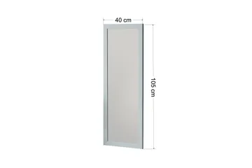 Rubo Spegel 40 cm Rektangulär - Vit - Inredning - Spegel - Väggspegel