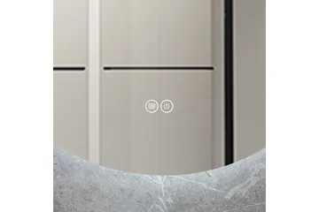 Rund spegel med anti-fog-funktion och Belysning Rund 80 cm V - Lyfco - Inredning - Spegel - Väggspegel