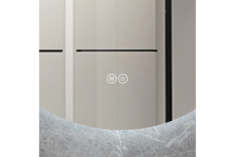 Rund spegel med anti-fog-funktion och Belysning Rund 80 cm V - Lyfco - Inredning - Spegel - Väggspegel