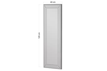 Rupan Spegel 40 cm Rektangulär - Vit - Inredning - Spegel - Väggspegel