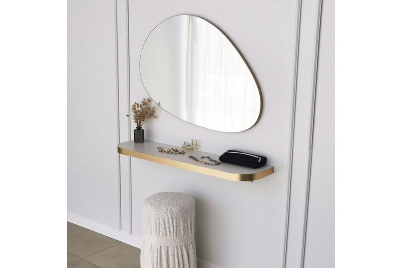 Ruzina Spegel 90 cm Rektangulär - Guld - Inredning - Spegel - Väggspegel