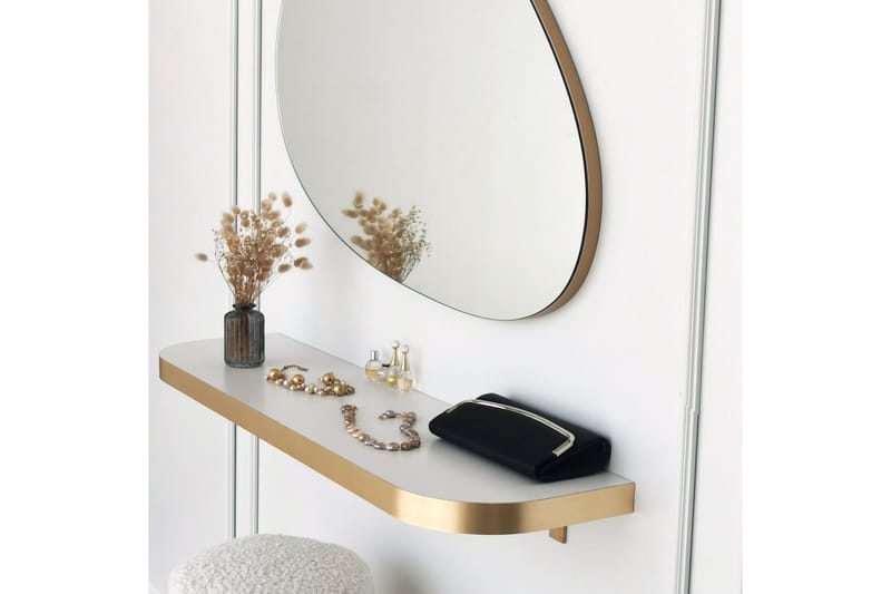 Ruzina Spegel 90 cm Rektangulär - Guld - Inredning - Spegel - Väggspegel