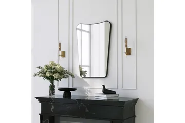 Sachin Spegel 50 cm Asymmetrisk - Svart - Inredning - Spegel - Väggspegel