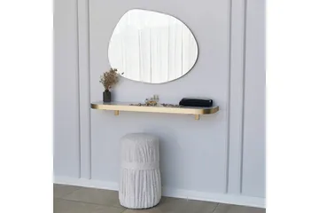 Samtens Spegel 75 cm Rektangulär - Guld - Inredning - Spegel - Väggspegel