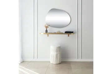 Samtens Spegel 75 cm Rektangulär - Guld - Inredning - Spegel - Väggspegel