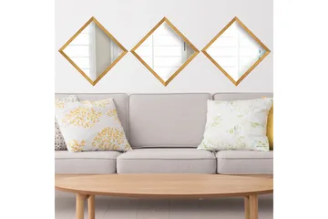 Sarata Spegel - Guld/Silver - Inredning - Spegel - Väggspegel