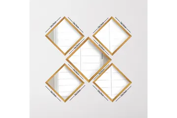 Sarata Spegel - Guld/Silver - Inredning - Spegel - Väggspegel