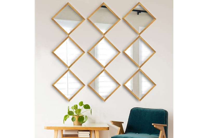 Sarata Spegel - Guld/Silver - Inredning - Spegel - Väggspegel