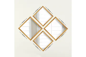 Sarata Spegel - Guld/Silver - Inredning - Spegel - Väggspegel