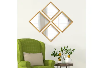 Sarata Spegel - Guld/Silver - Inredning - Spegel - Väggspegel