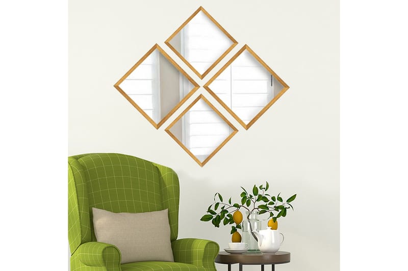 Sarata Spegel - Guld/Silver - Inredning - Spegel - Väggspegel