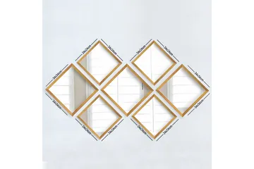 Sarata Spegel - Guld/Silver - Inredning - Spegel - Väggspegel