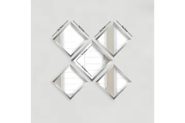 Sarata Spegel - Silver - Inredning - Spegel - Väggspegel